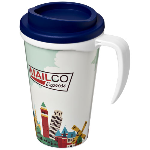 Mug isolant Brite-Americano® grande 350ml Blanc / Bleu